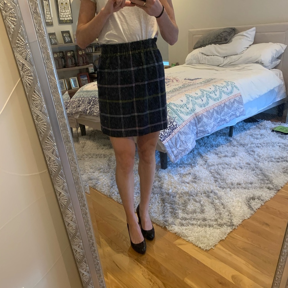 Jcrew plaid skirt